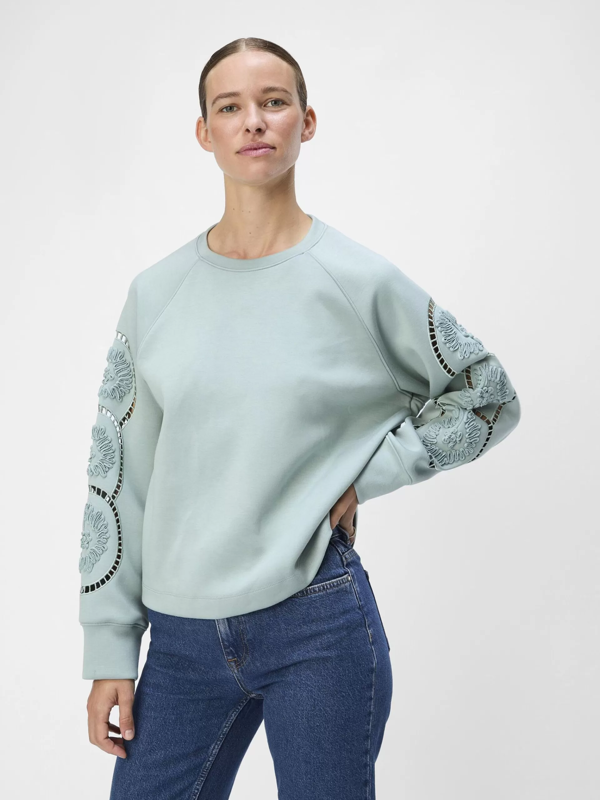 OBJECT BRODYRPRYDD SWEATSHIRT*Kvinnor Toppar