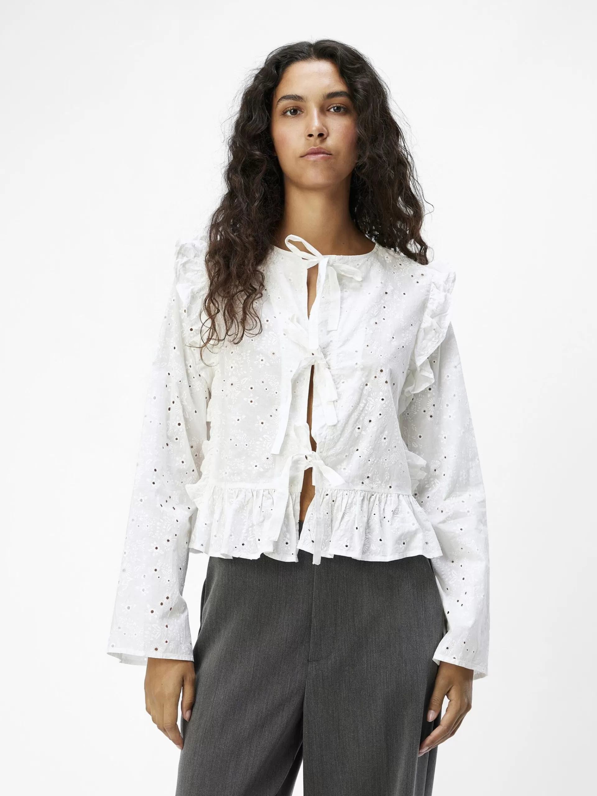 OBJECT JACQUARD BLUS*Kvinnor Toppar